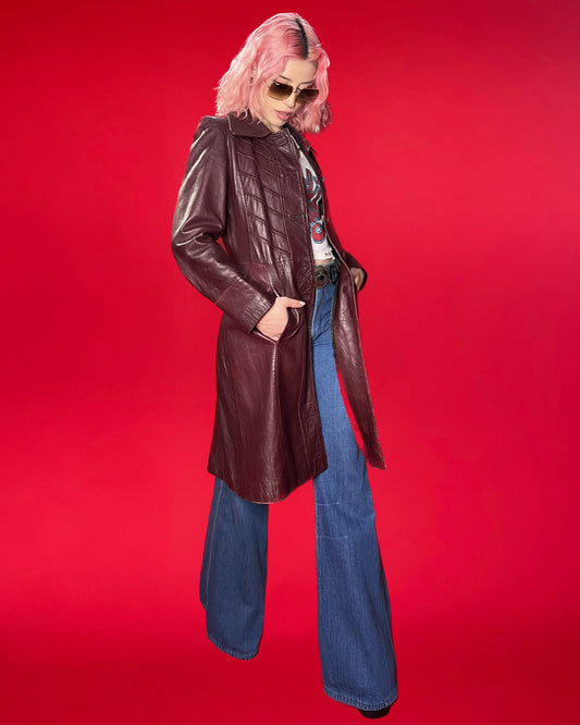 1970s Leather Coat