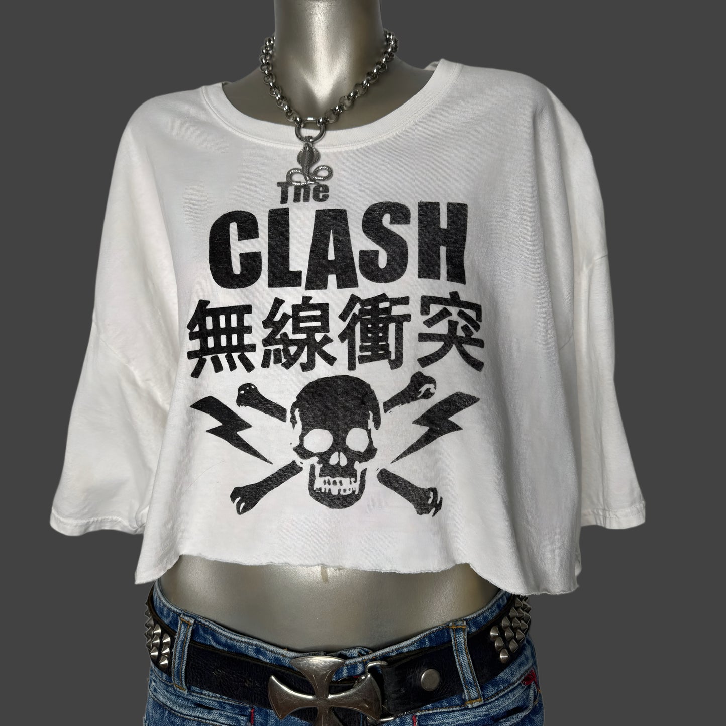 The Clash over sized cropped t-shirt