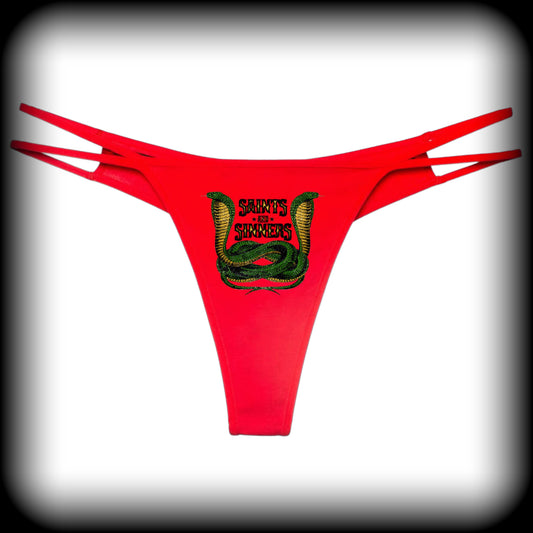 SAINTS & SINNERS COBRA RED Double String G-bangers - Green Snake