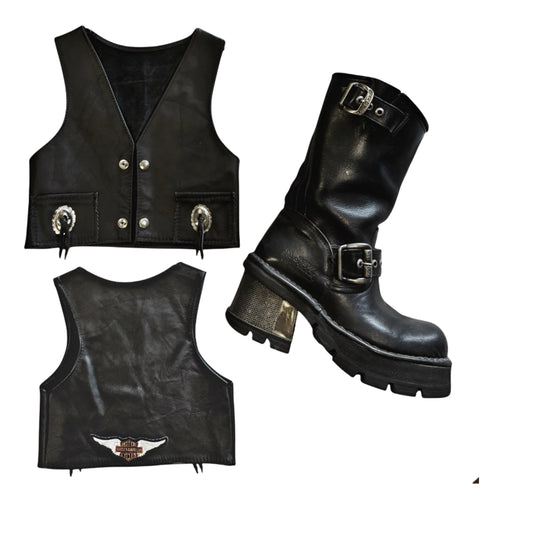 Toddler - Harley Davidson LEATHER VEST