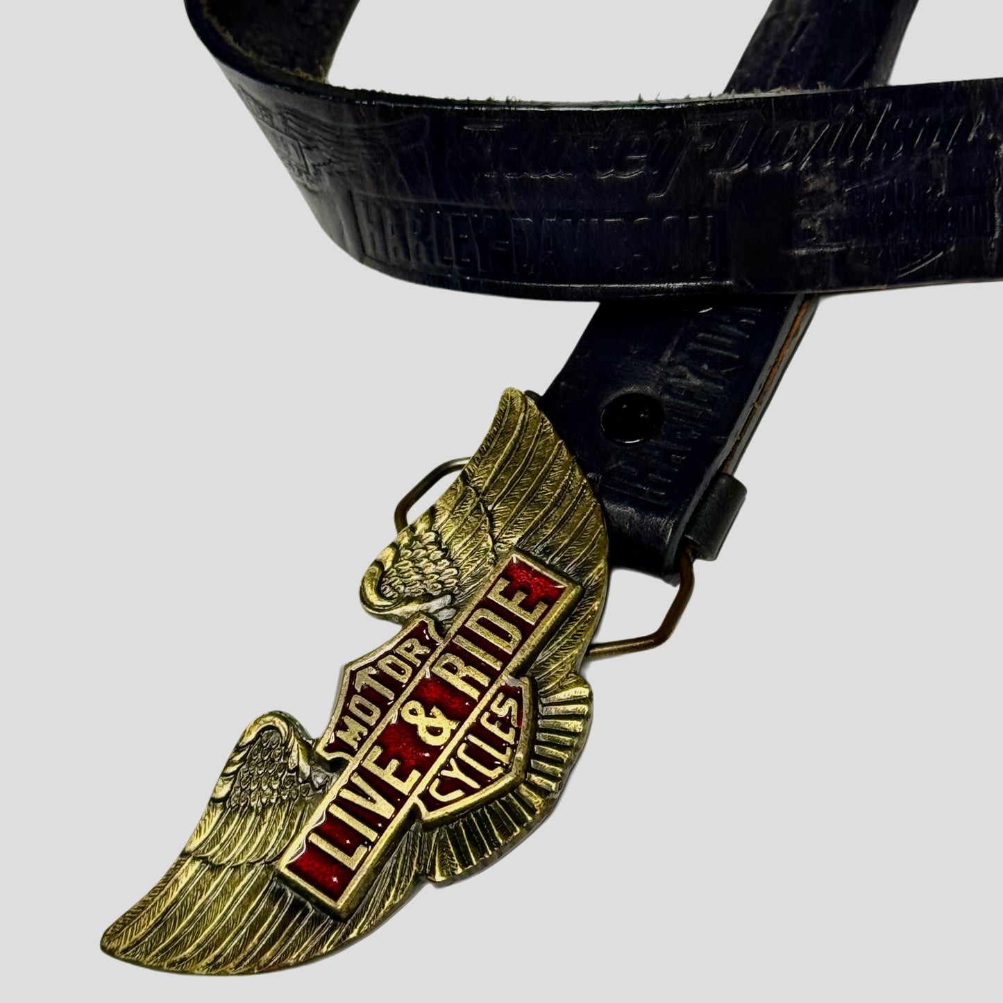 Harley Davidson 1984 Leather belt/ buckle