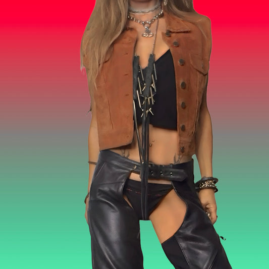 Western Suede Vest / Top