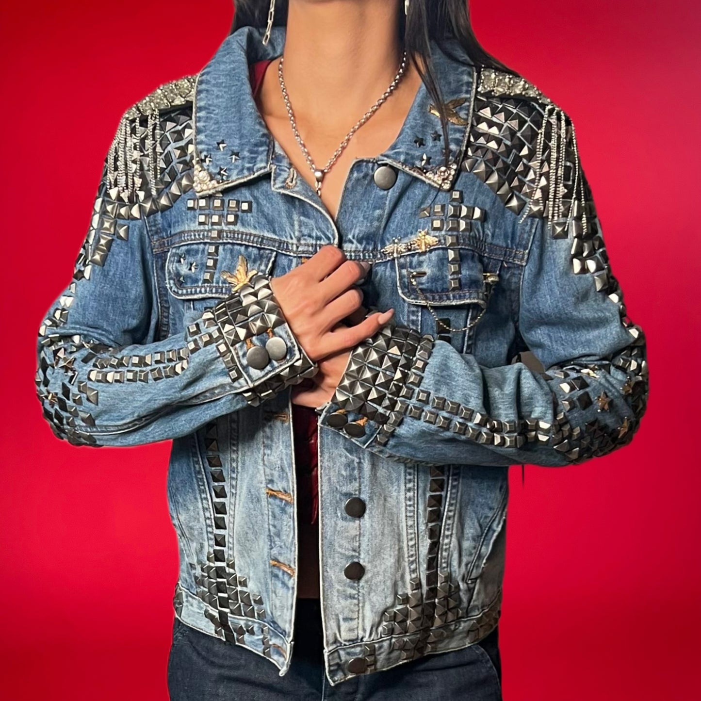 ONETEASPOON DENIM METAL JACKET