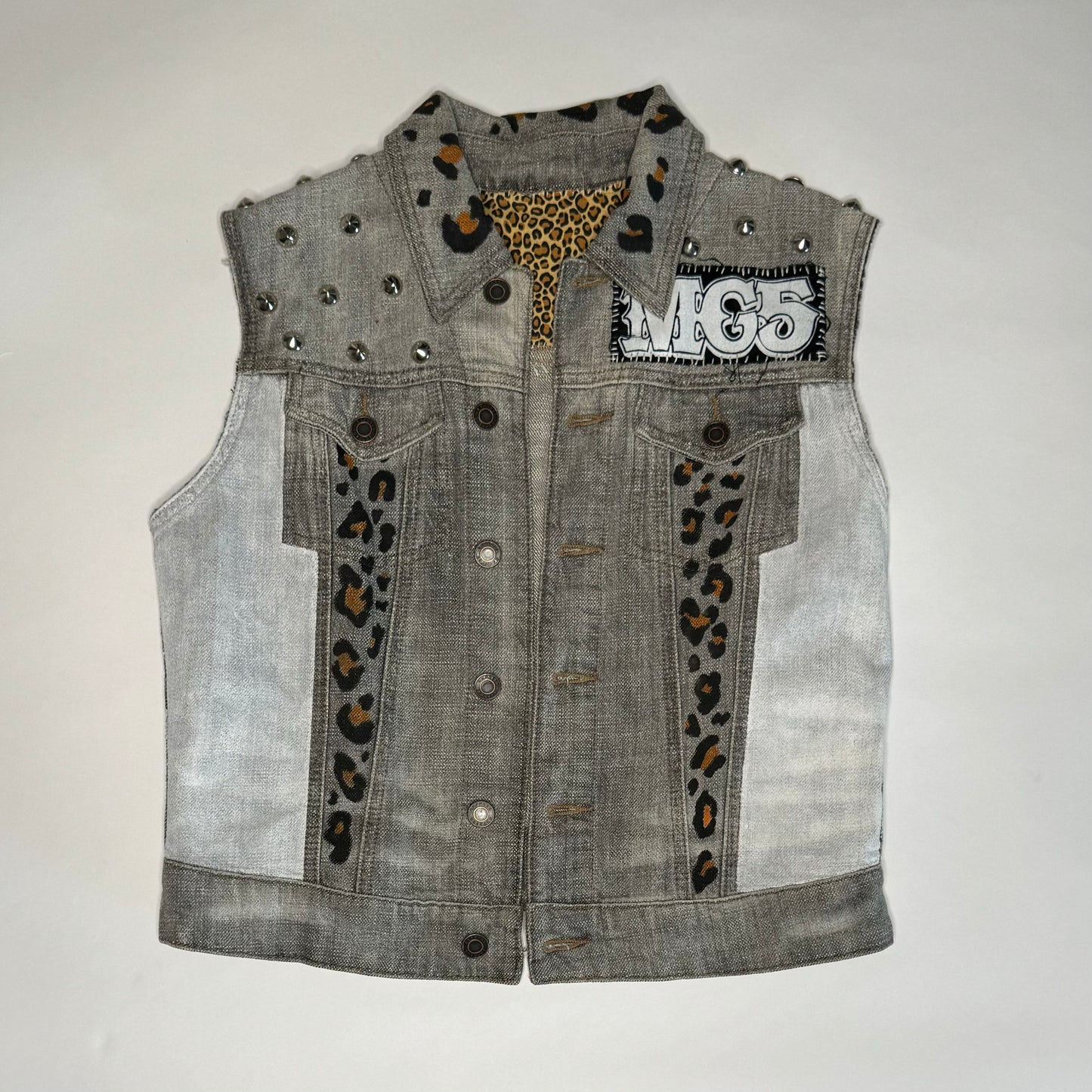 Iggy MC5 Custom Studded / Hand Painted vest