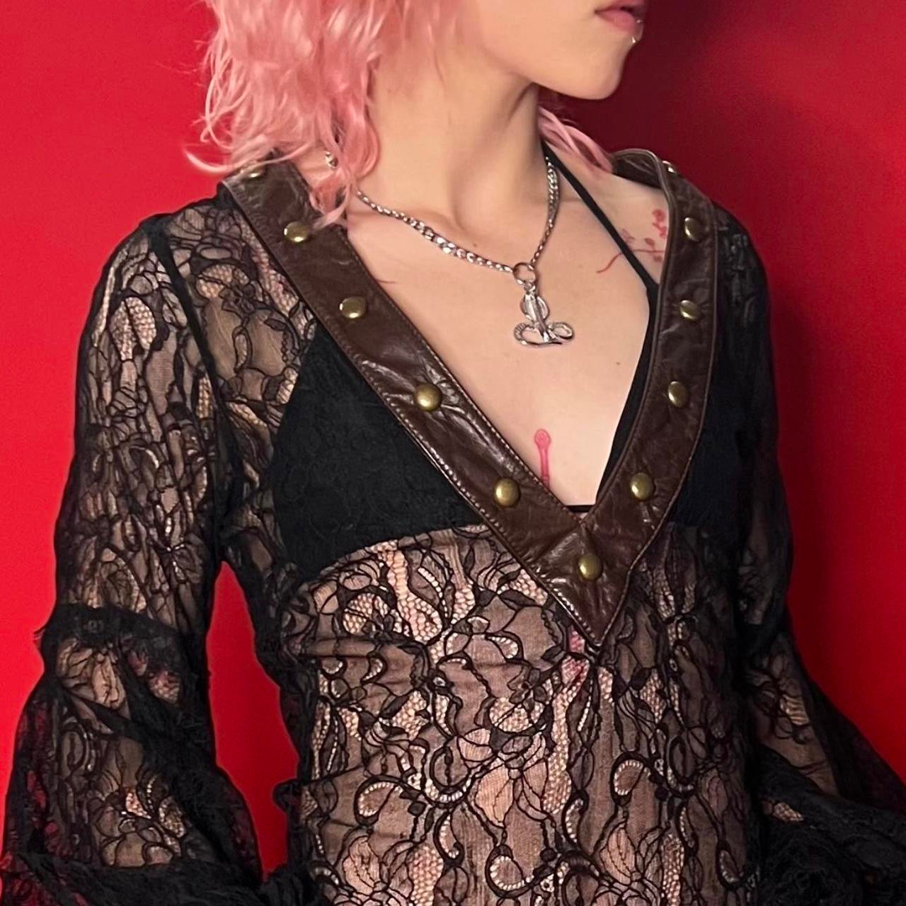 Leather & Lace Vintage dress