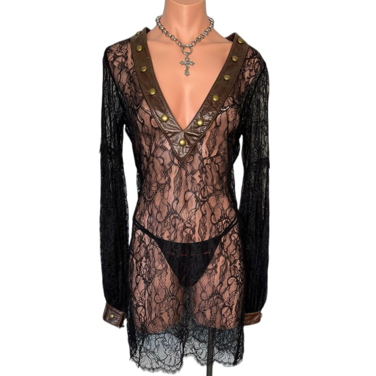 Leather & Lace Vintage dress