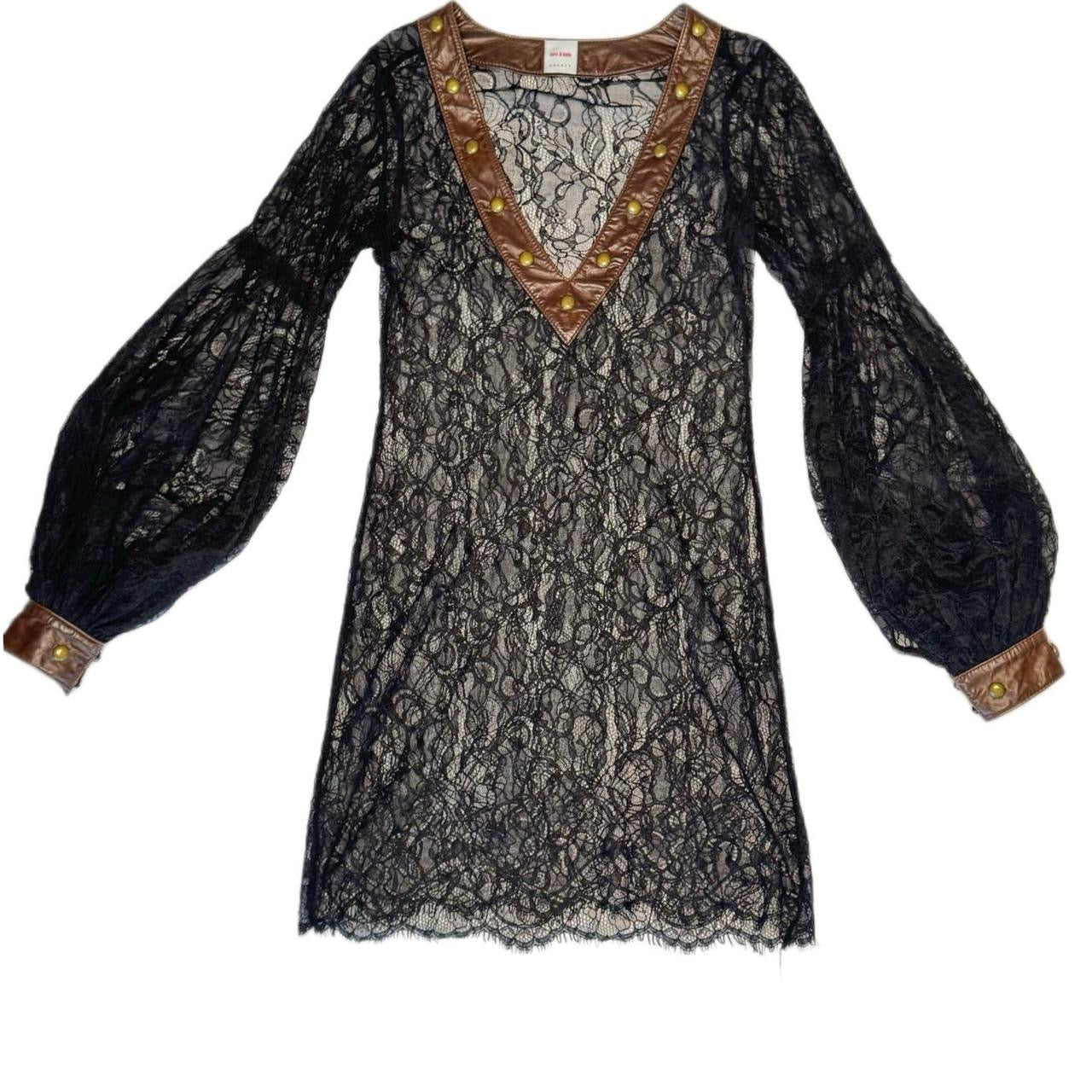 Leather & Lace Vintage dress