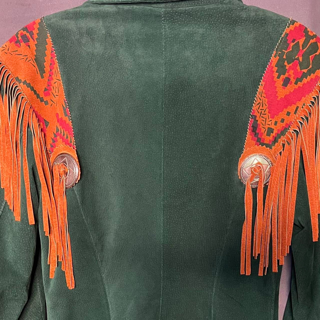 GREEN SUEDE VINTAGE JACKET