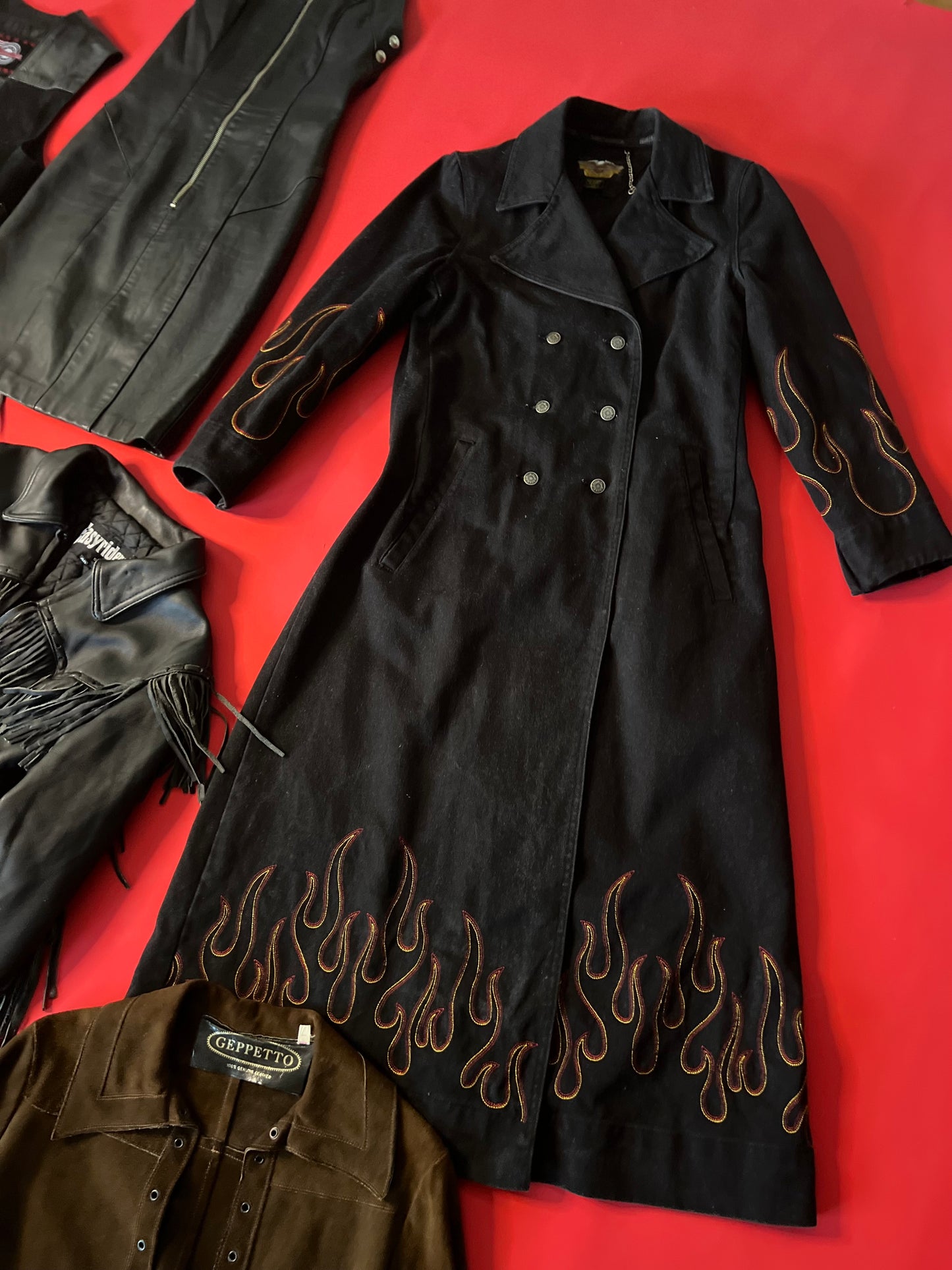 HARLEY DAVIDSON DENIM OVERCOAT