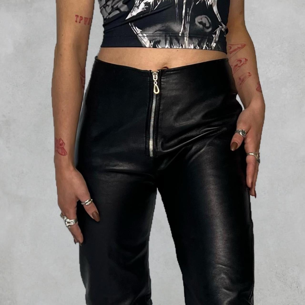 LA ROXX 1990s LEATHER PANTS