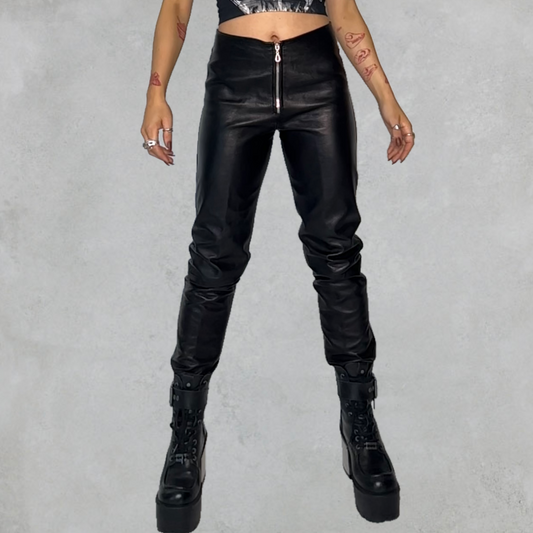 LA ROXX 1990s LEATHER PANTS