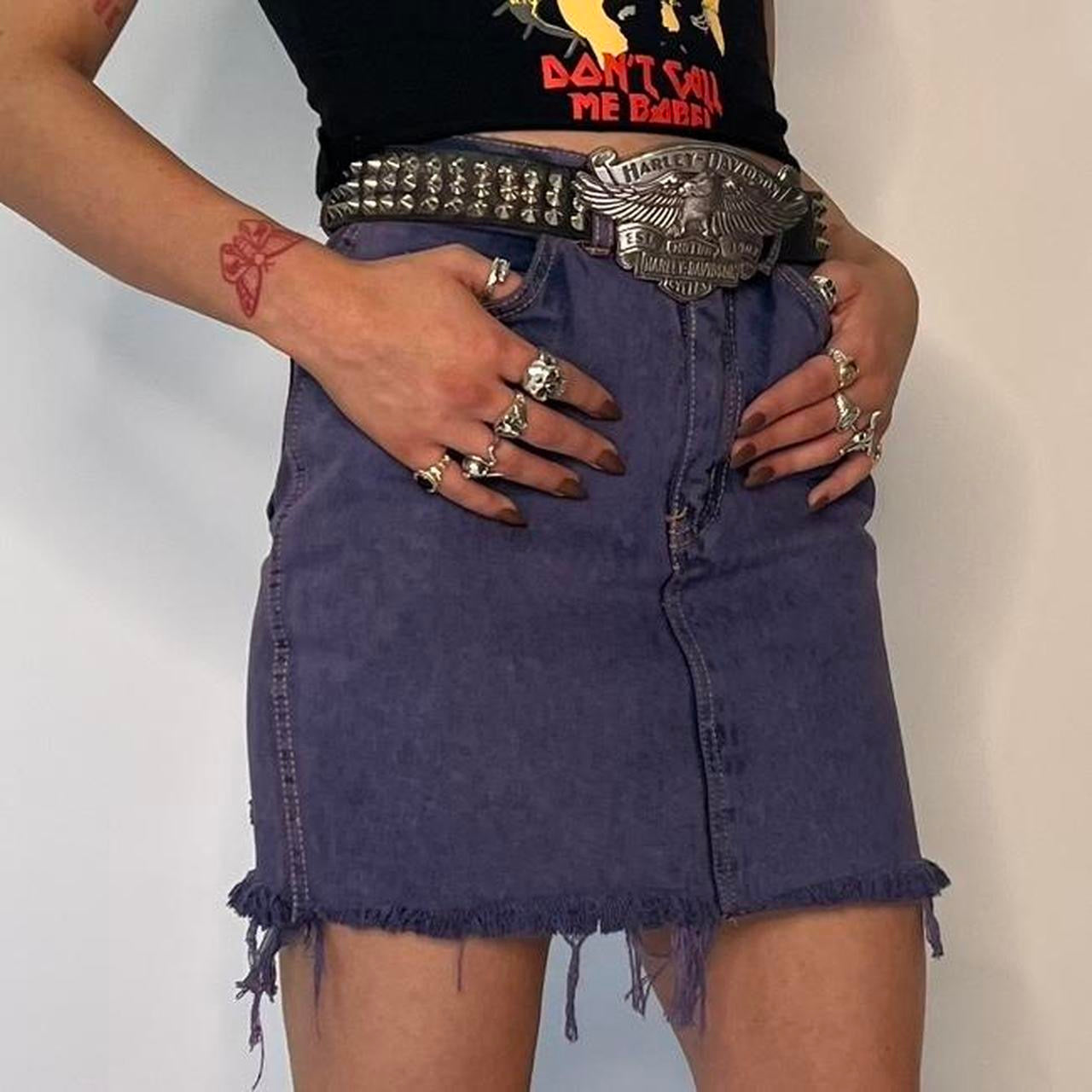UNLEADED 1990s DENIM SKIRT