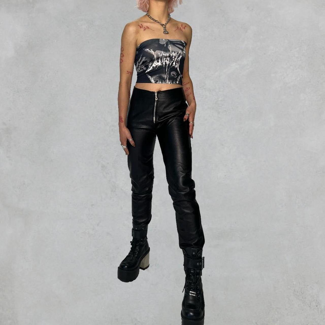 LA ROXX 1990s LEATHER PANTS