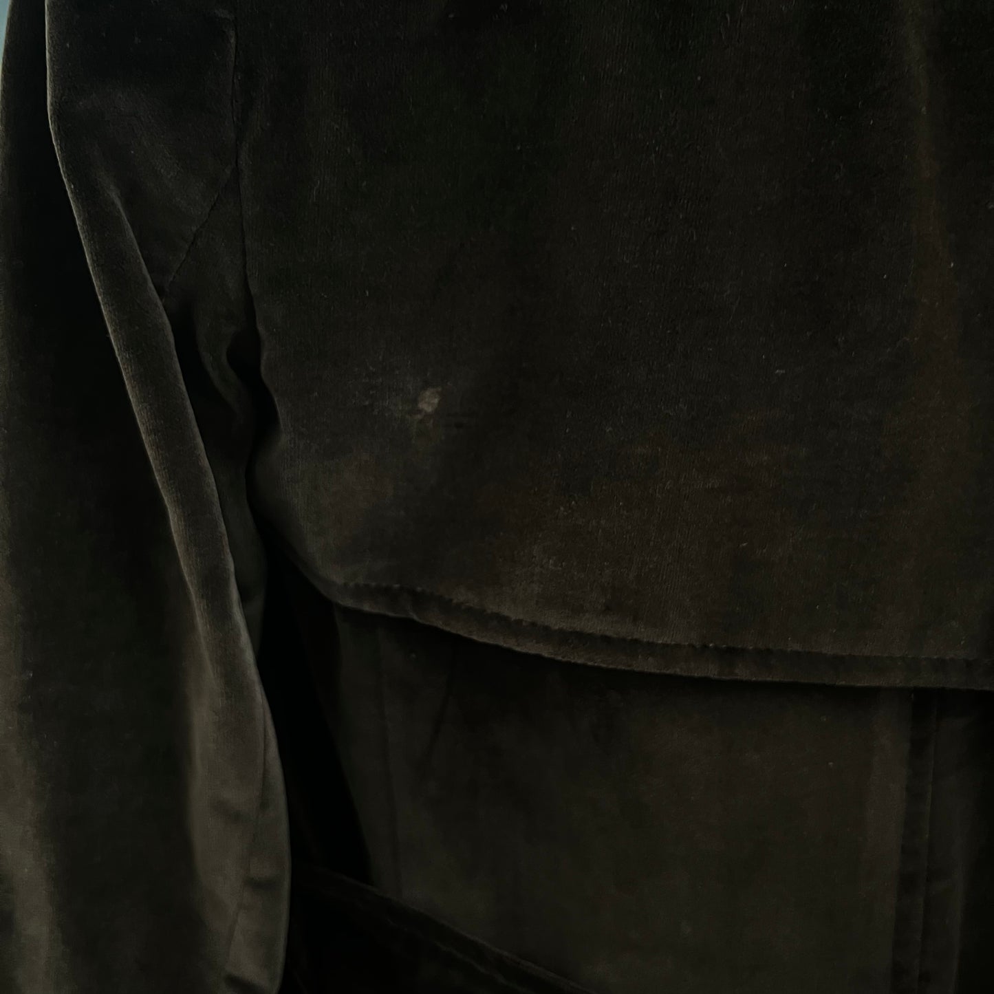 1960's CALVIN KLEIN Designer Velvet Trench Coat