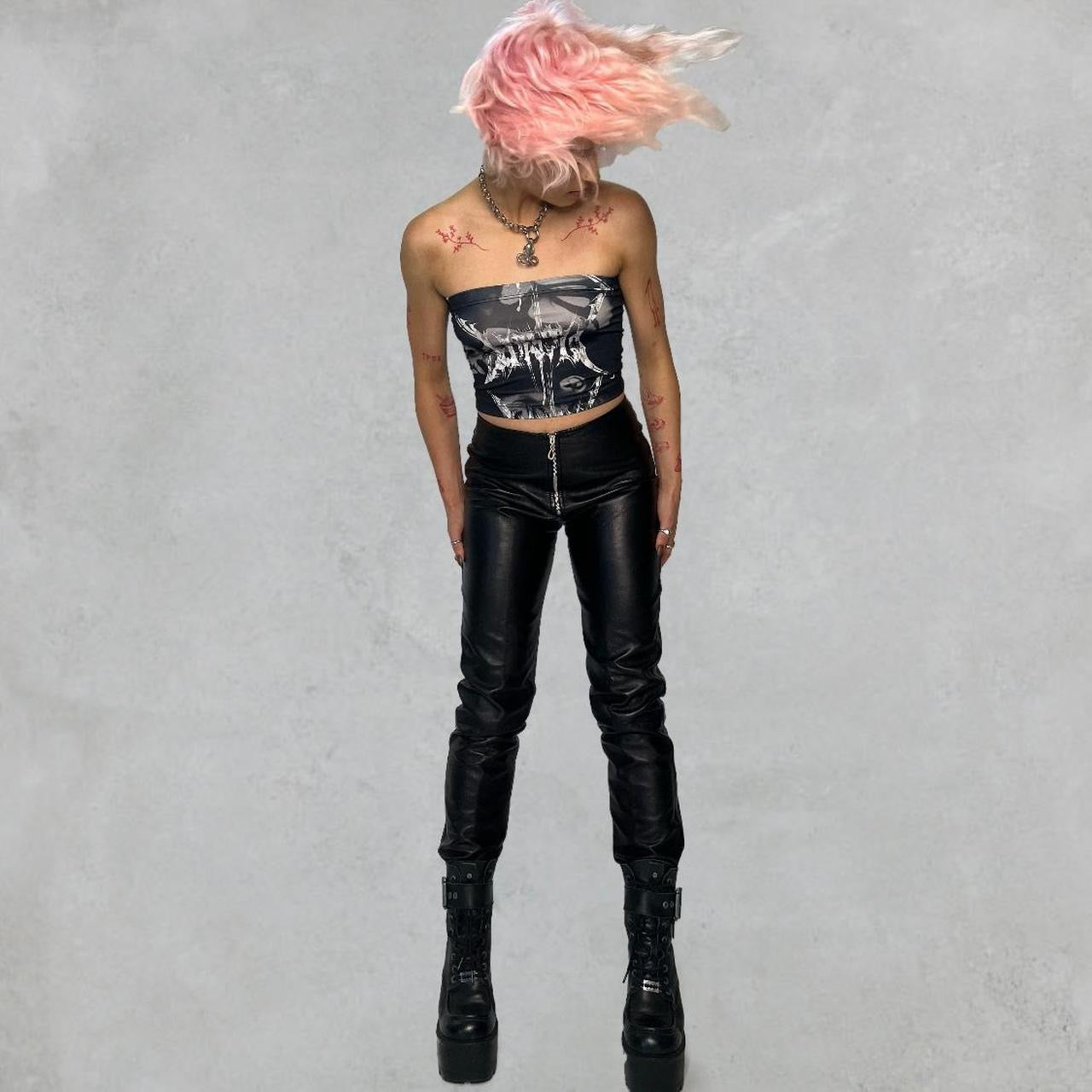 LA ROXX 1990s LEATHER PANTS