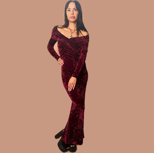 Designer Gerry Shaw crushed velvet Shaw