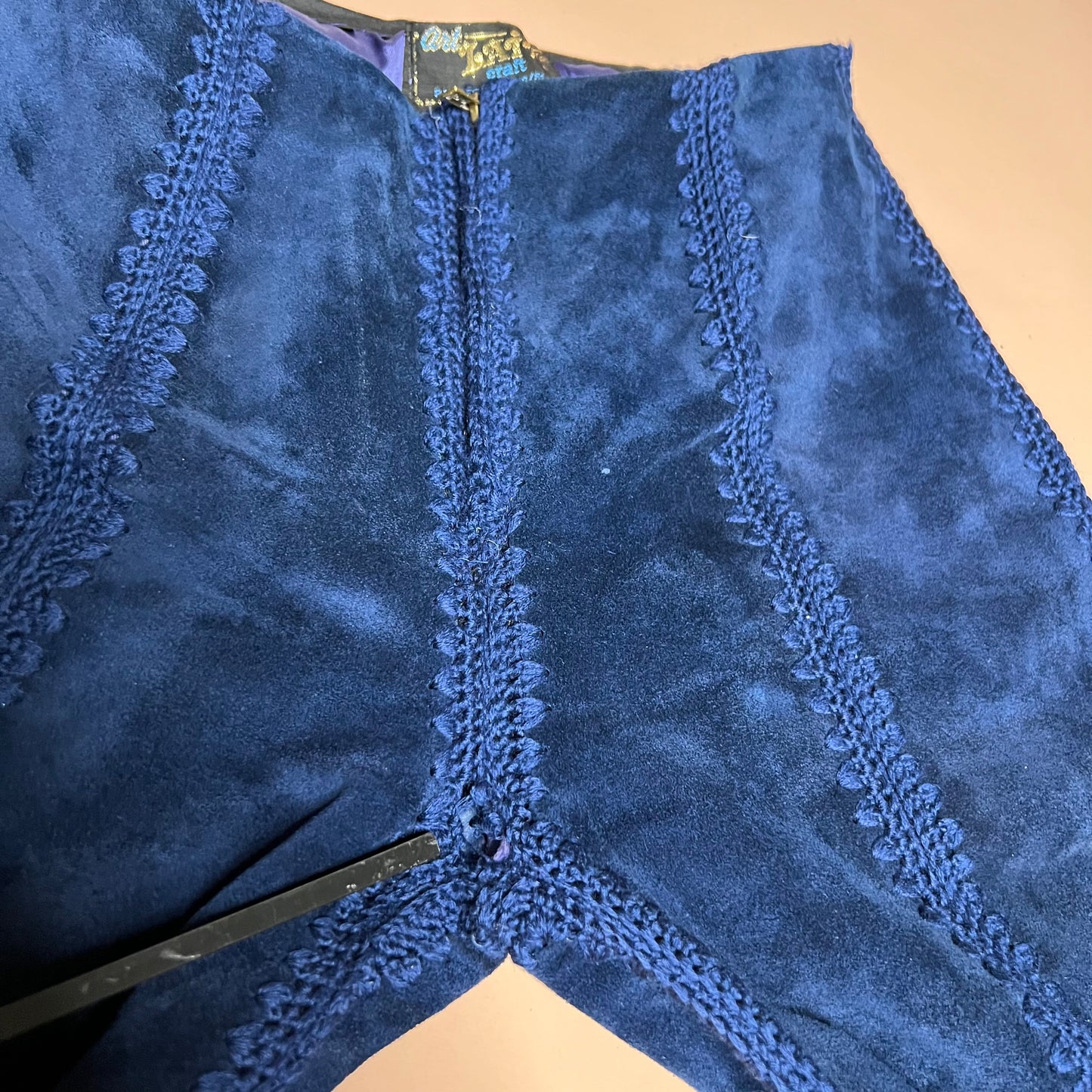 Suede 1970s Two piece Pants & Vest