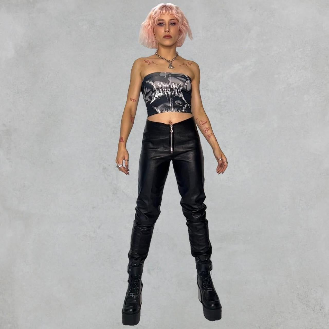 LA ROXX 1990s LEATHER PANTS