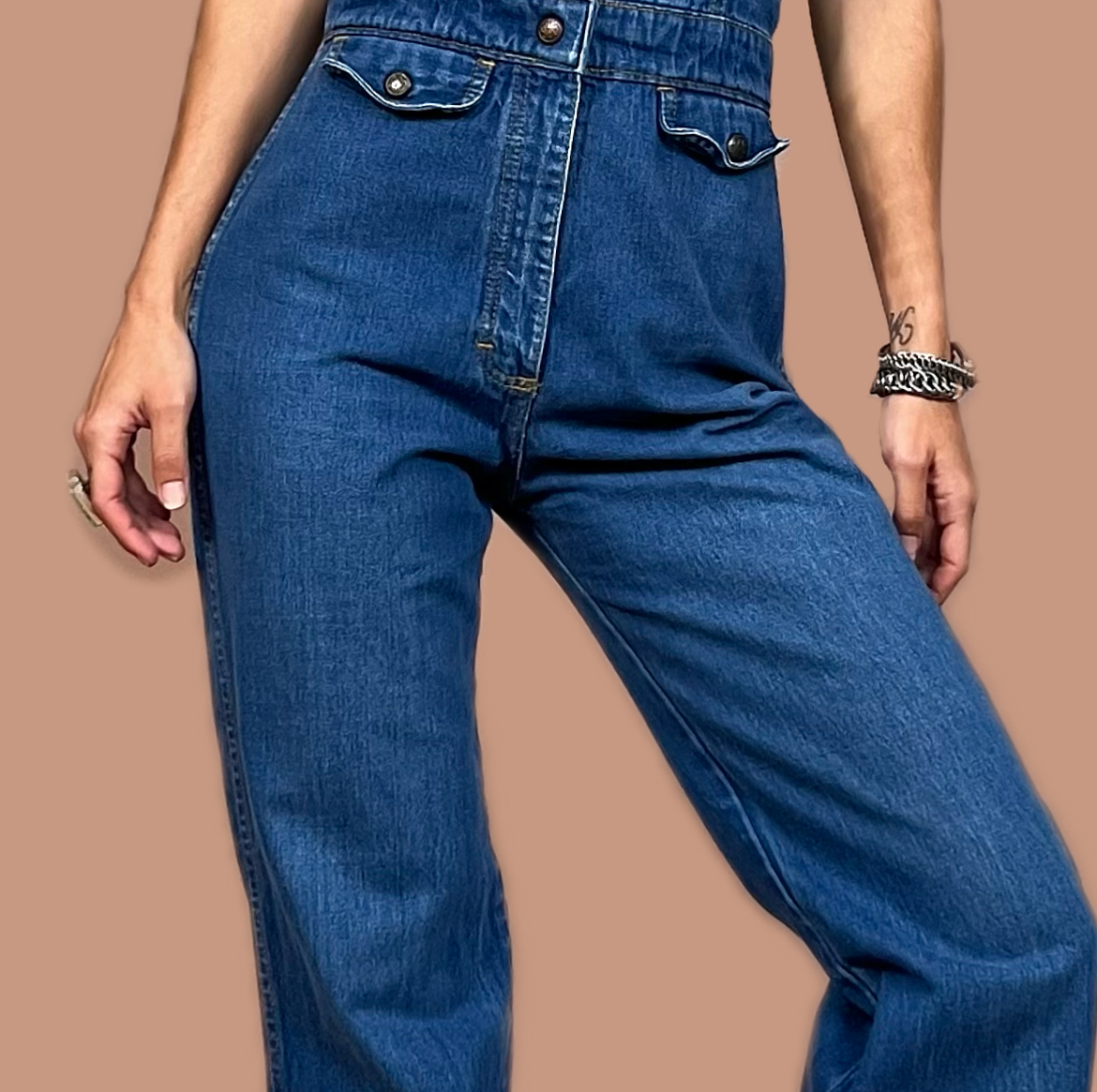 SOB vintage denim jumpsuit