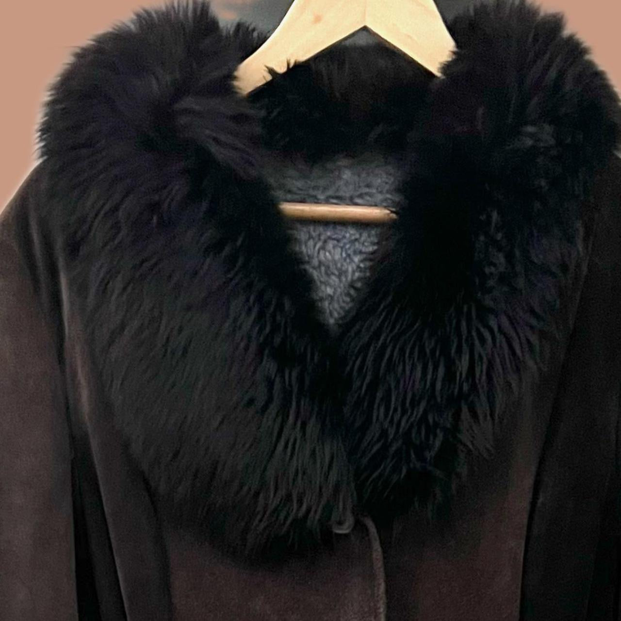 1970s shearling suede coat