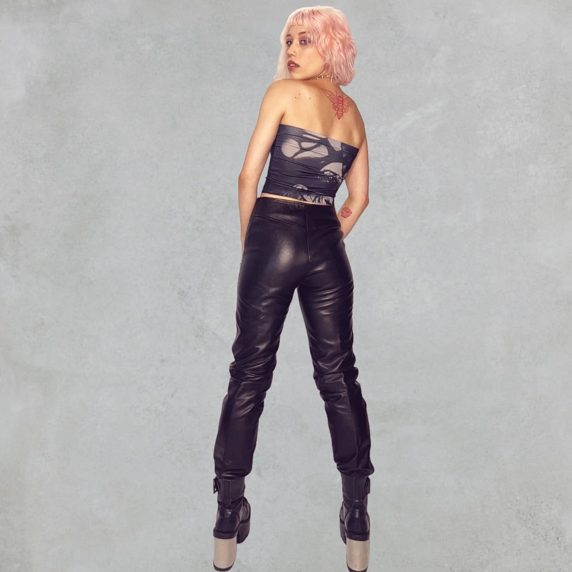 LA ROXX 1990s LEATHER PANTS