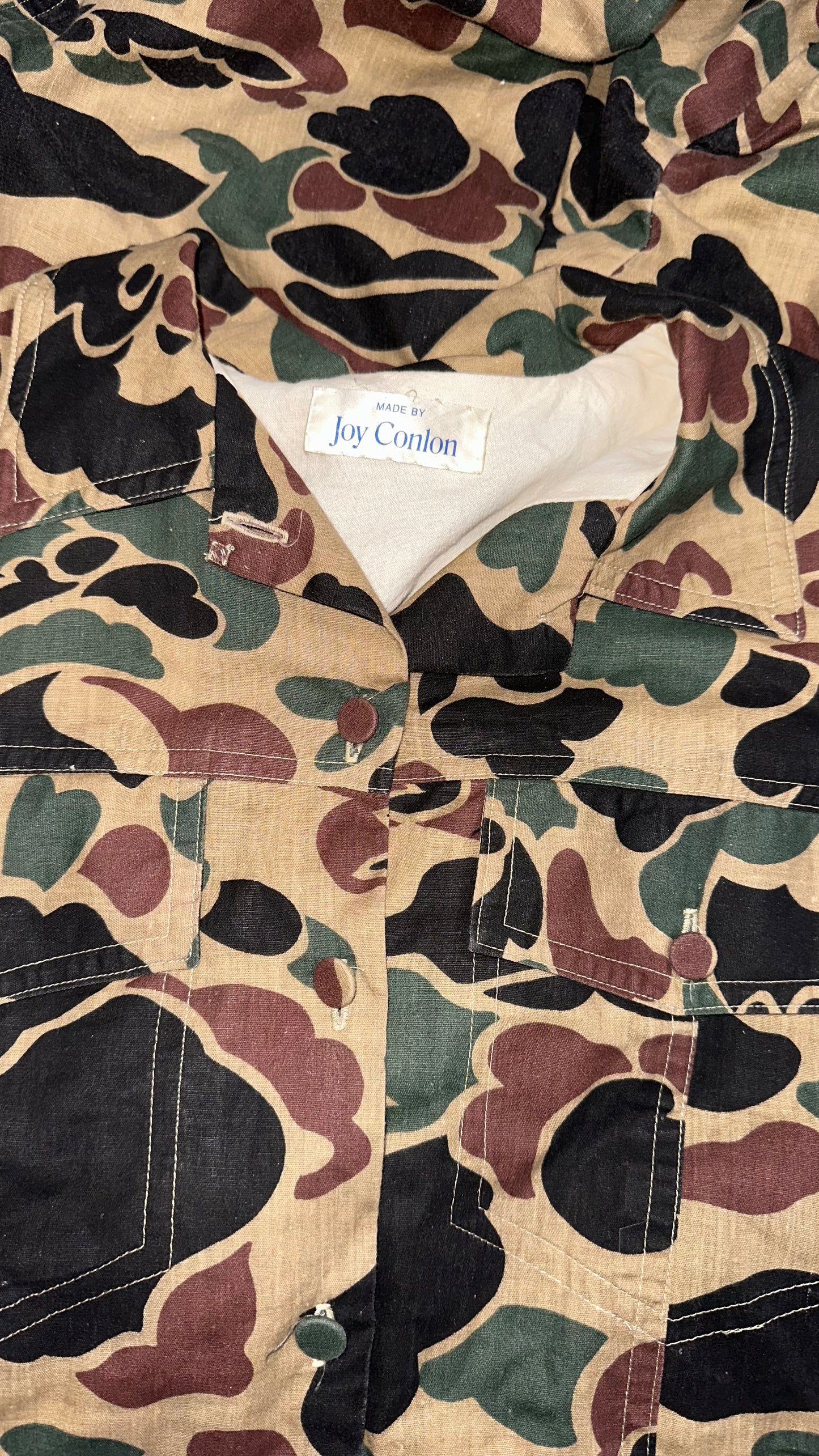 VINTAGE ONE OF A KIND CAMOUFLAGE SUIT