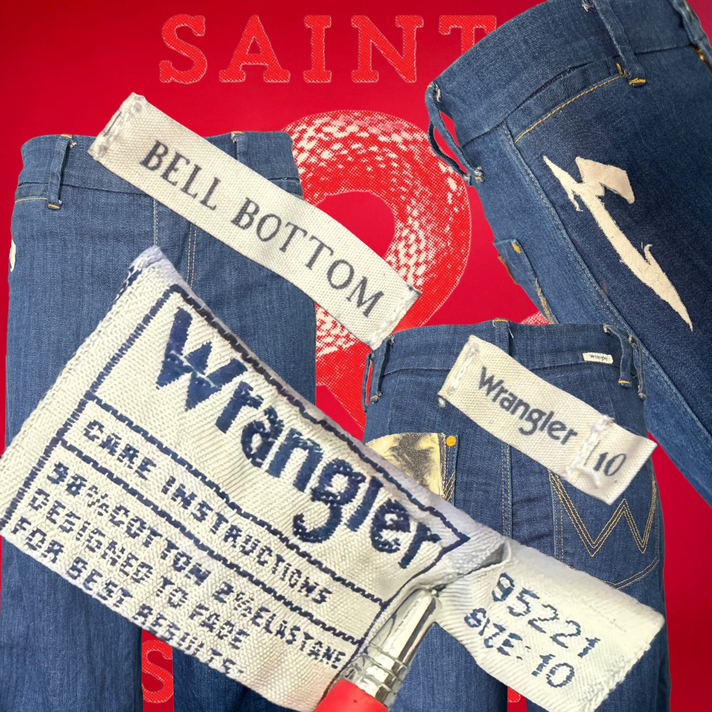 Metallica reworked Wrangler Bell Bottom Jeans