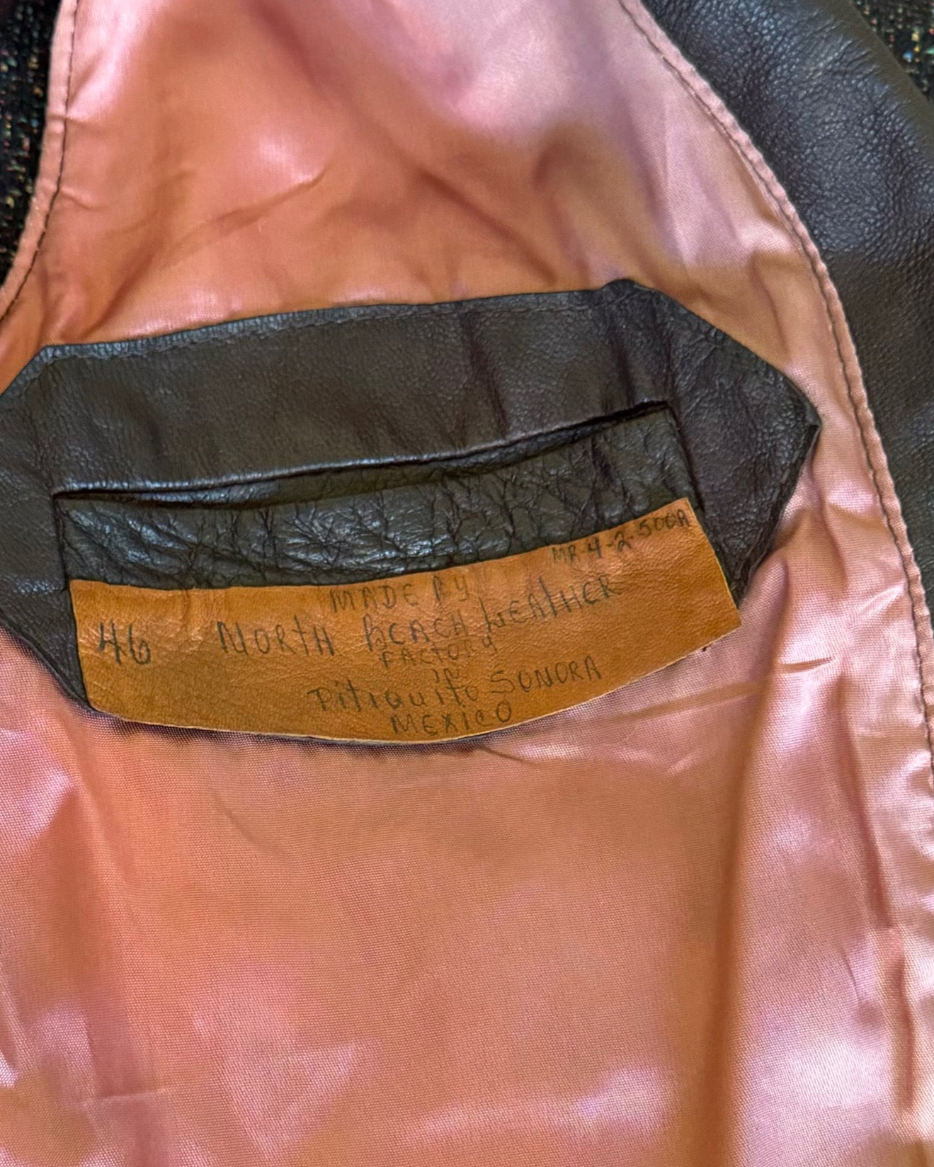 Mens 70s North Beach Leather Vest