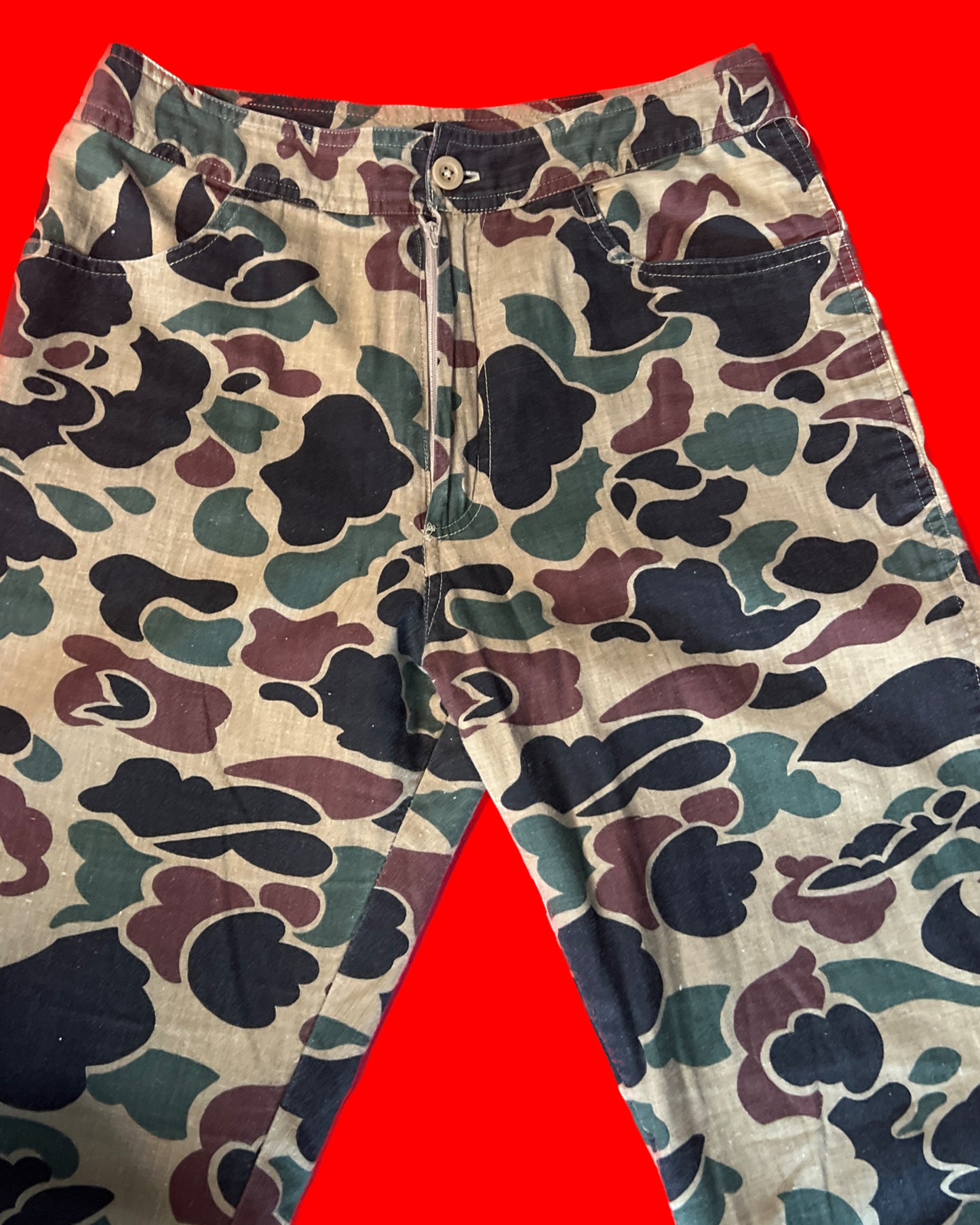 VINTAGE ONE OF A KIND CAMOUFLAGE SUIT