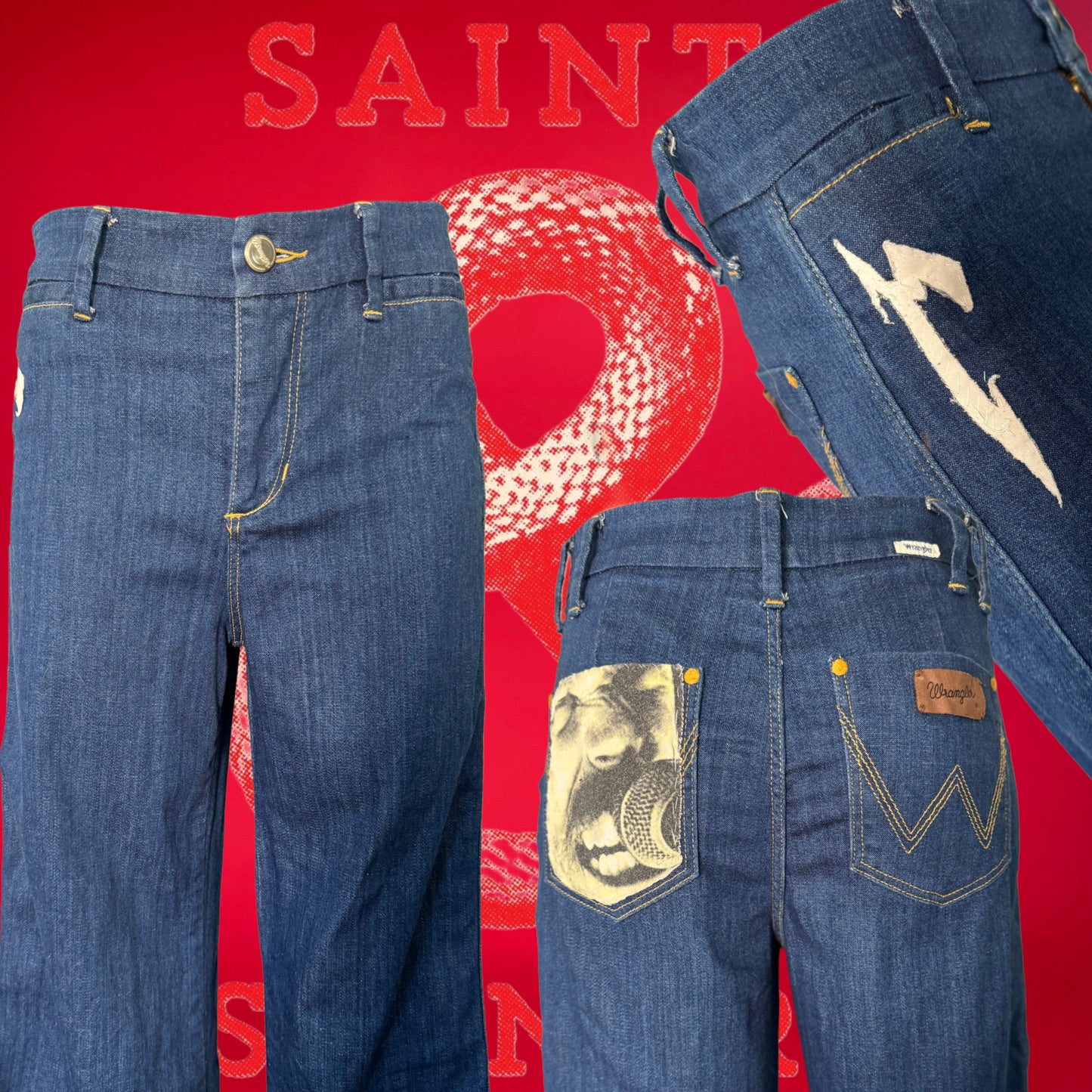 Metallica reworked Wrangler Bell Bottom Jeans