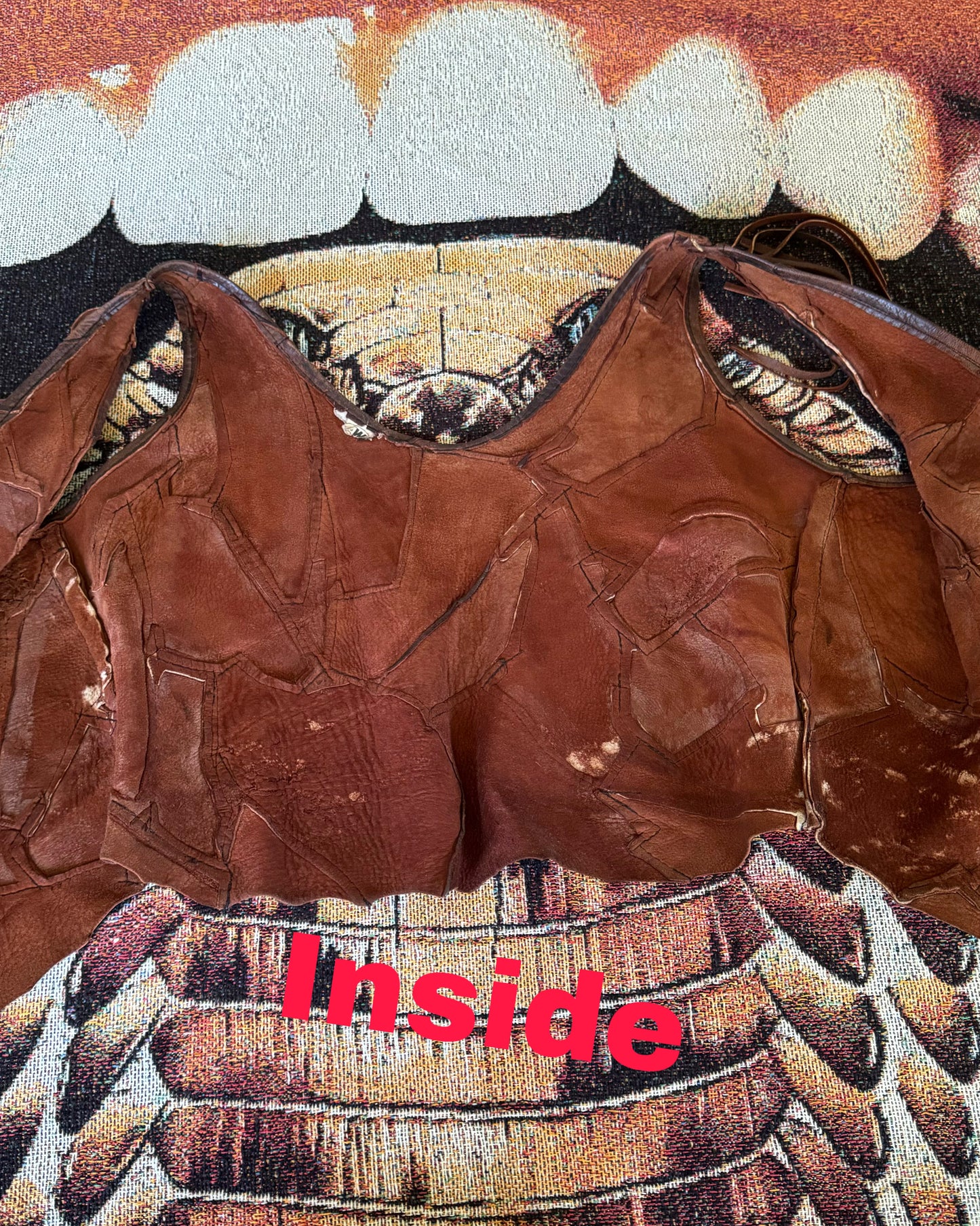 Vintage Rustic Patchwork Top/Vest