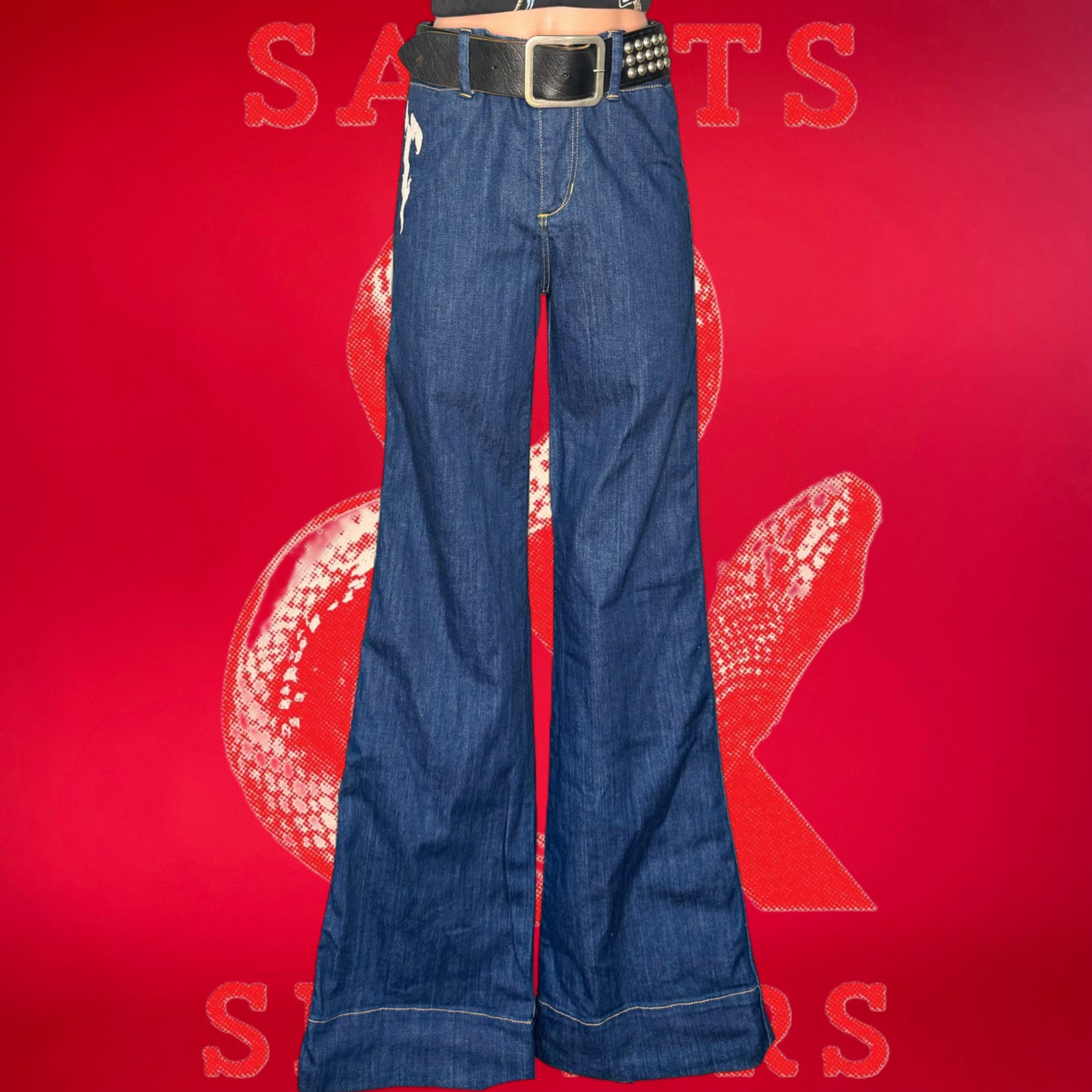 Metallica reworked Wrangler Bell Bottom Jeans