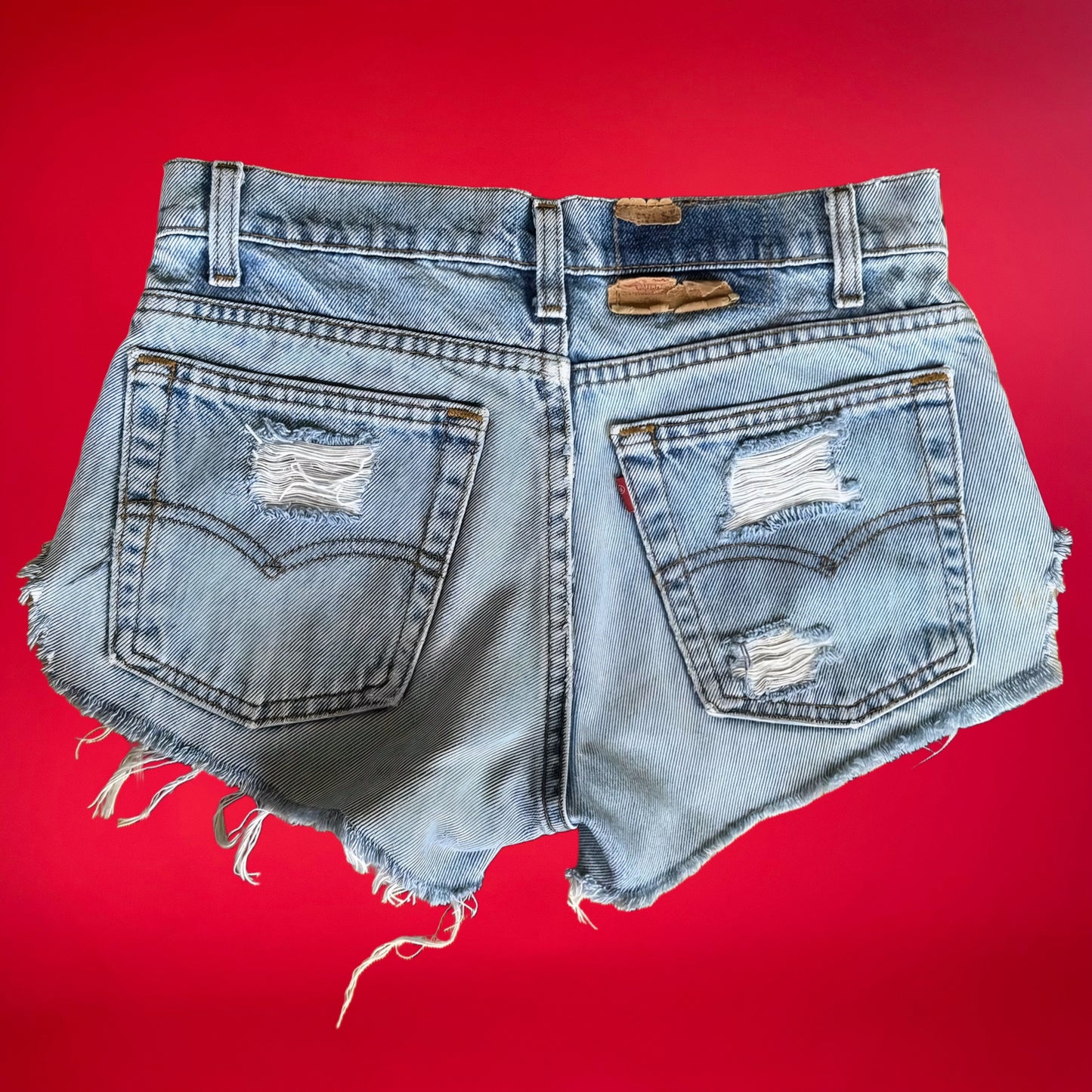 Levis Vintage Denim Concho Booty Shorts