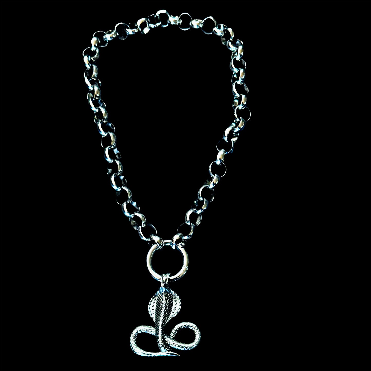 SAINTS & SINNERS COBRA SEMI - CHOKER NECKLACE