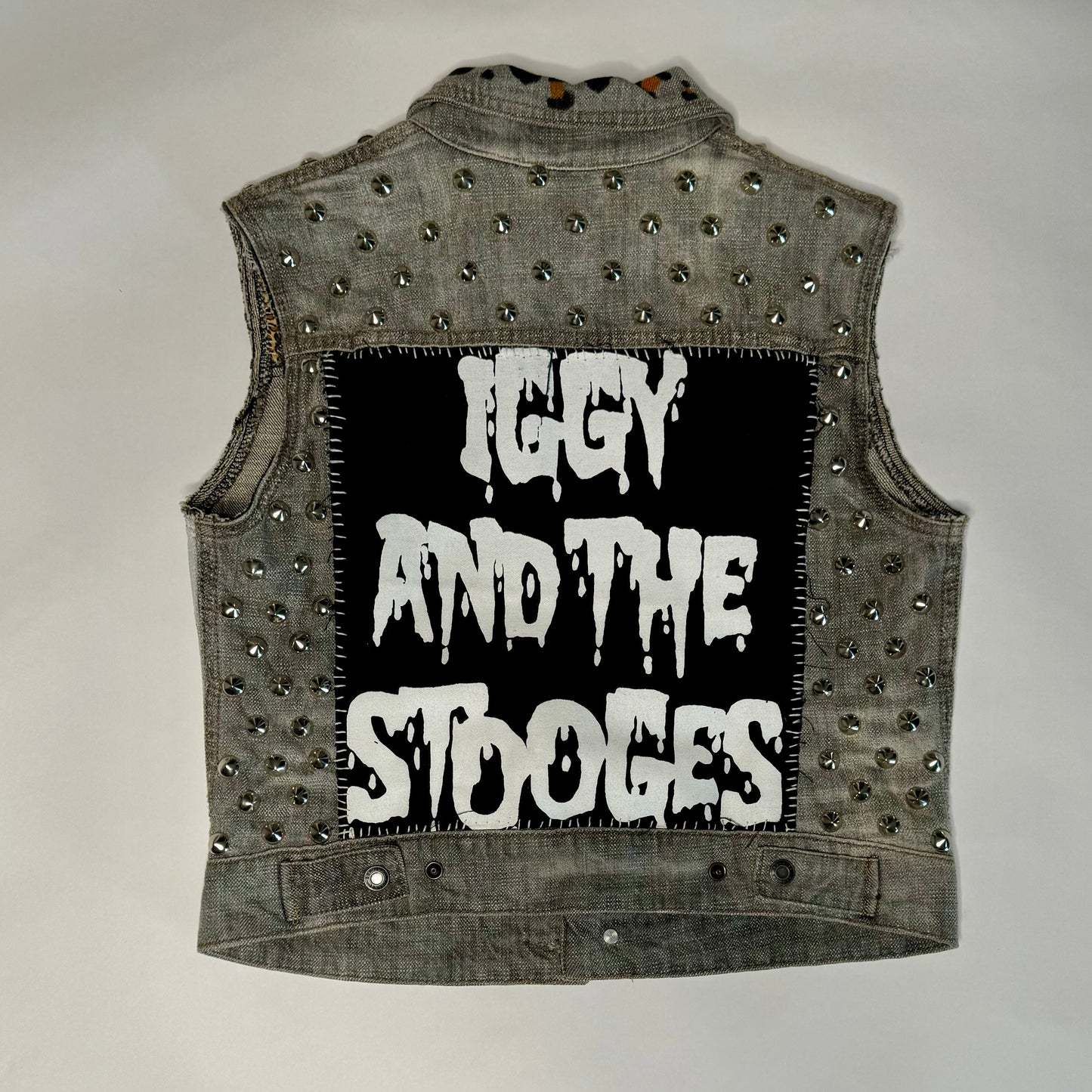 Iggy MC5 Custom Studded / Hand Painted vest