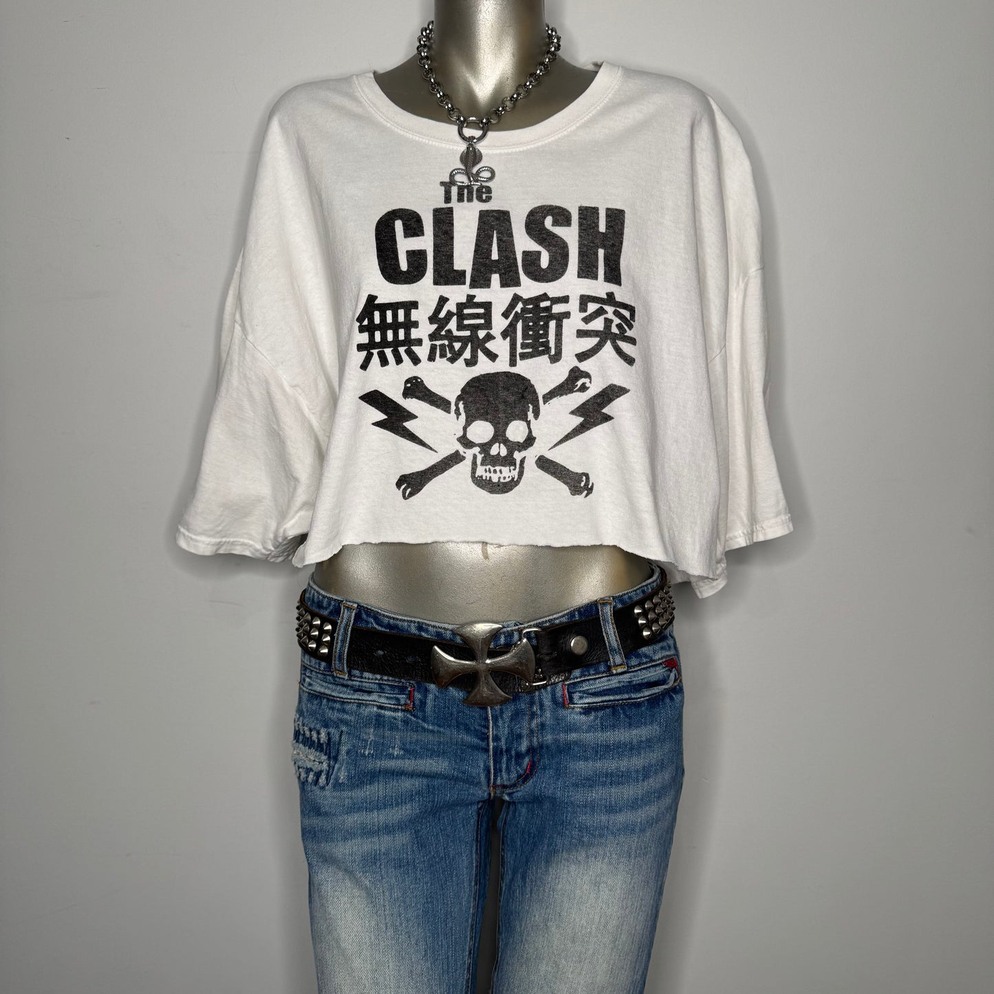 The Clash over sized cropped t-shirt