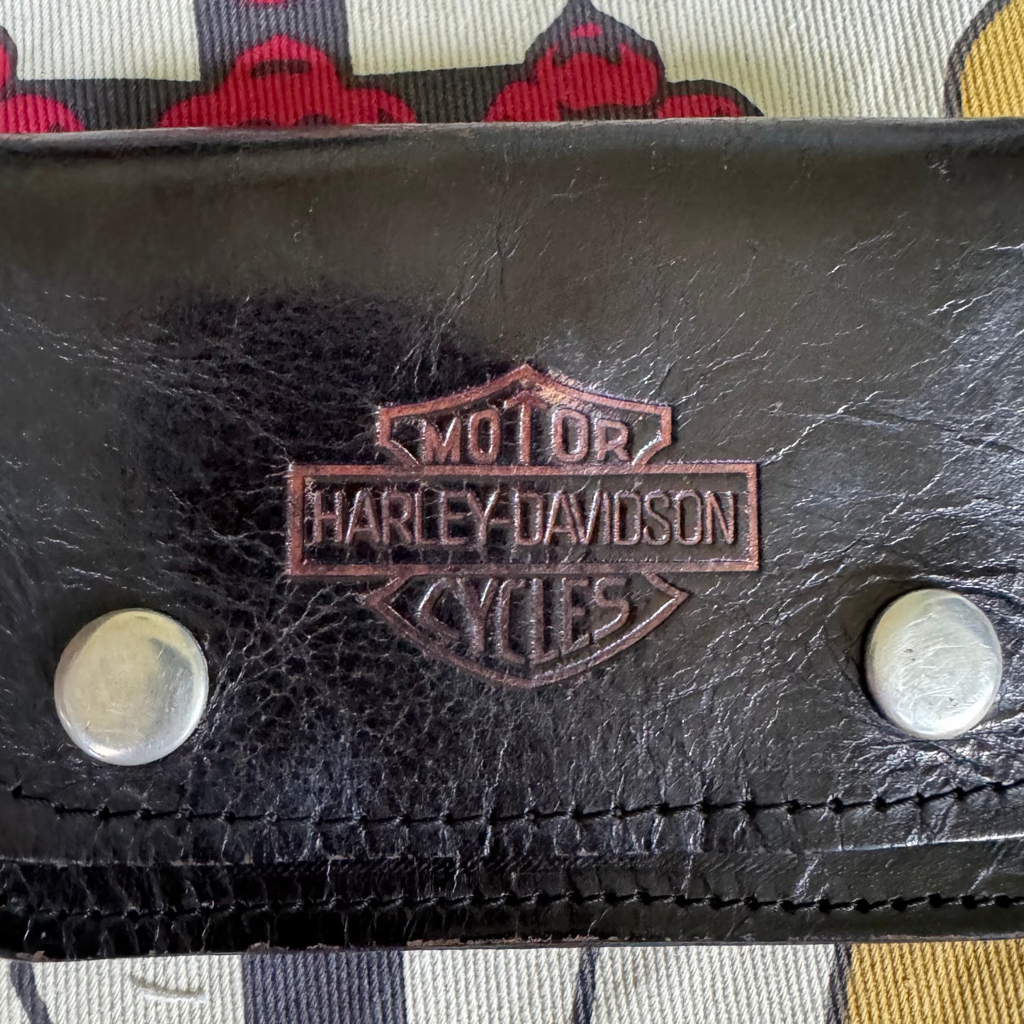 Vintage Harley Davidson Leather Belt wallet
