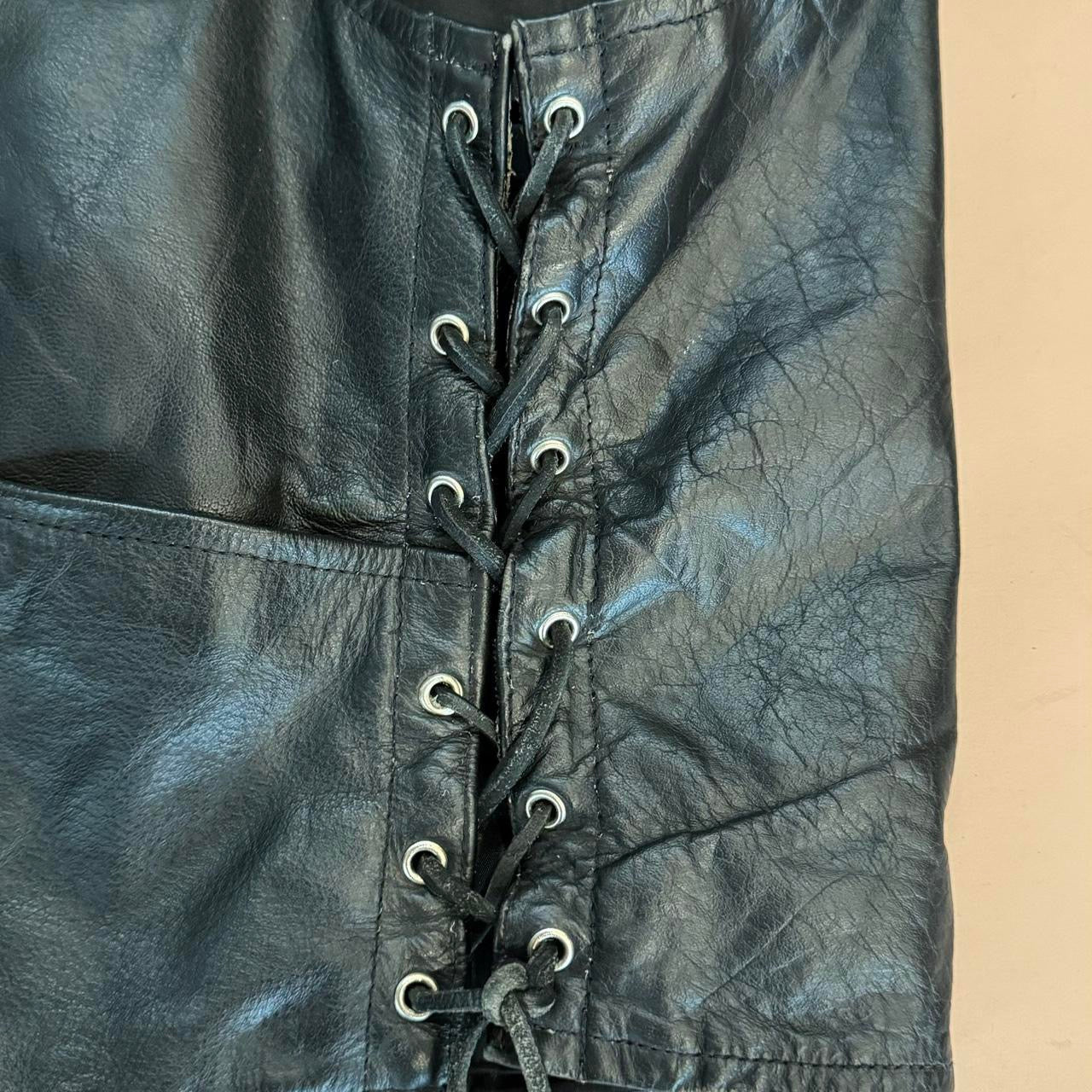 Vintage 90s Mens XL Leather Vest