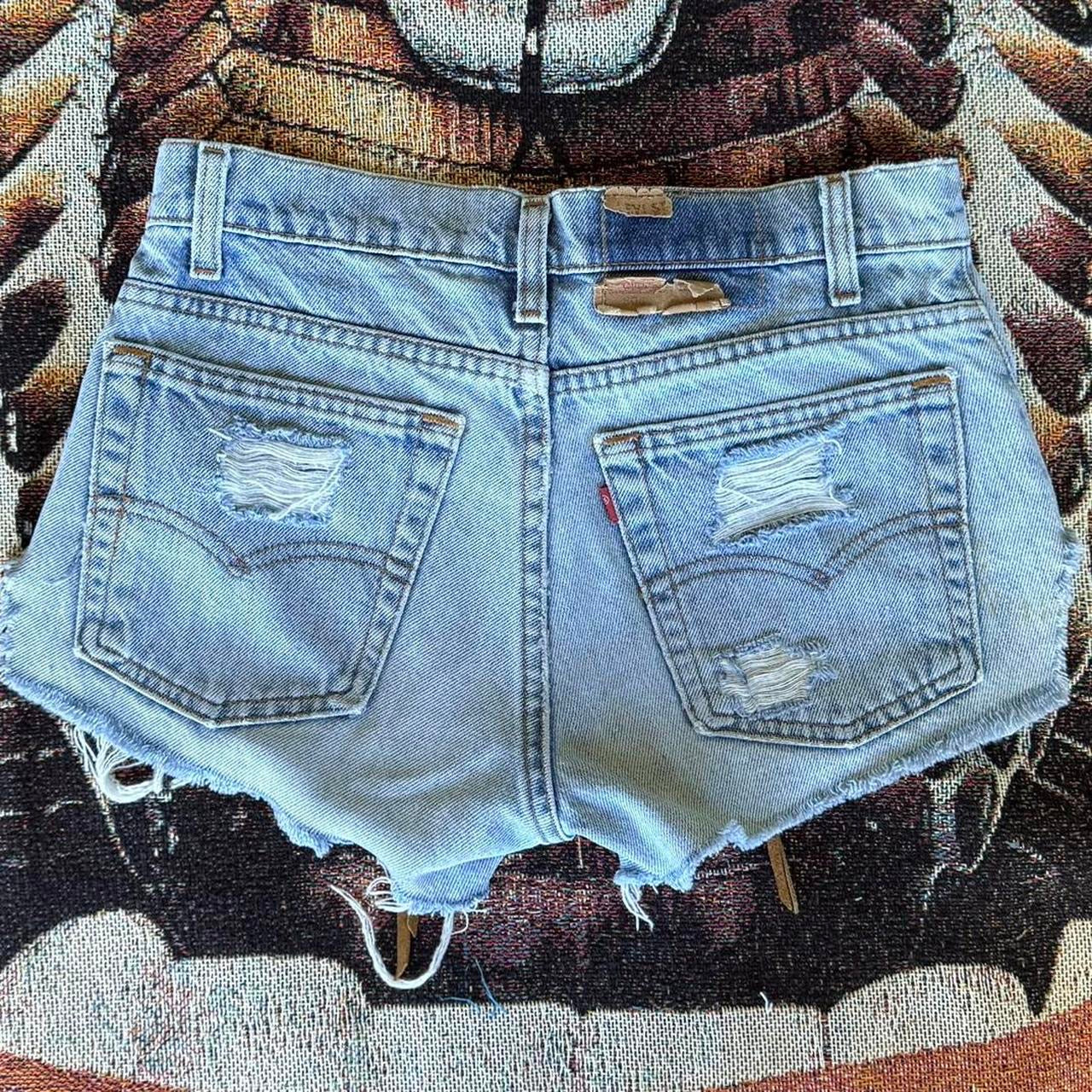 Levis Vintage Denim Concho Booty Shorts