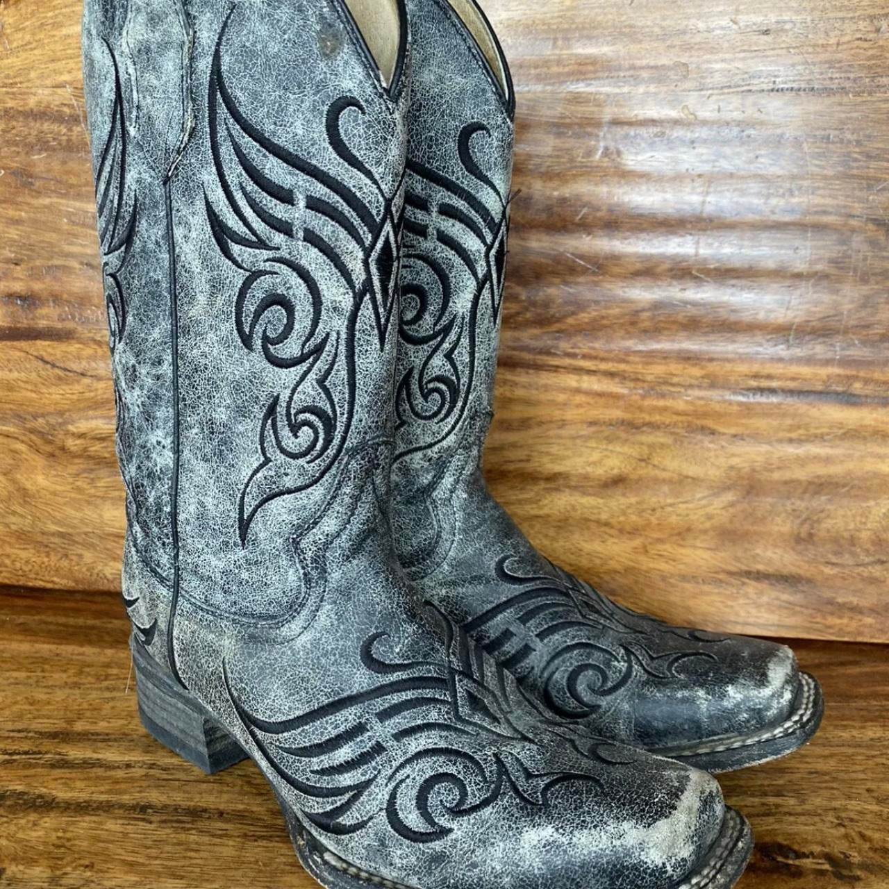 VINTAGE EMBROIDERED URBAN WESTERN BOOTS