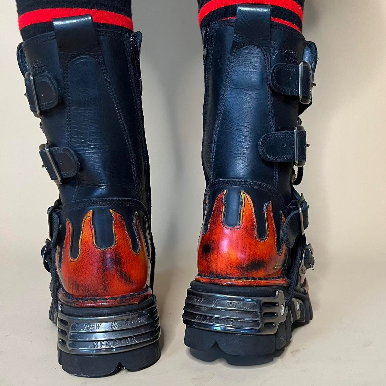 NEW ROCK Reactor flame boots – Saints & Sinners Vintage