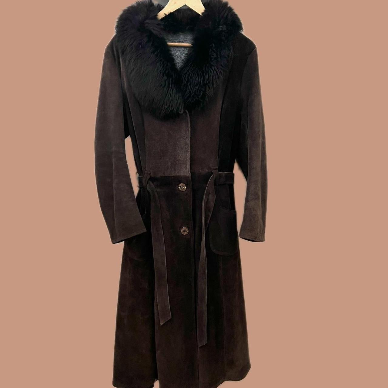 1970s shearling suede coat