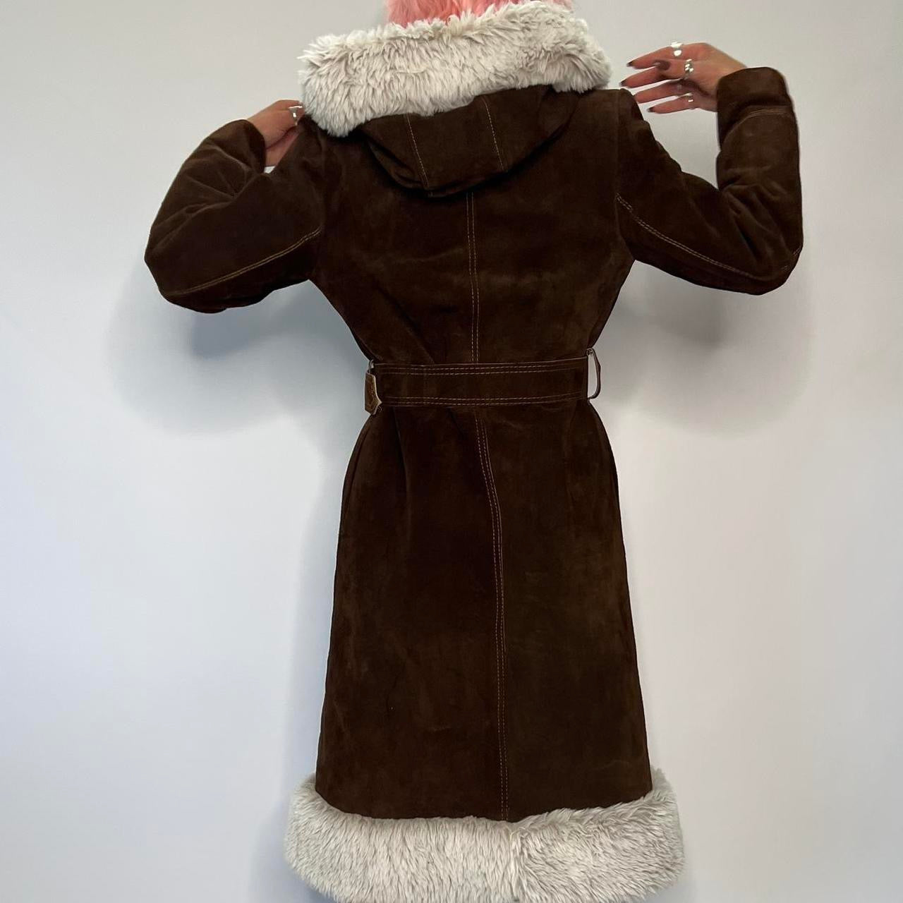 1960’s SUEDE FAUX FUR COAT