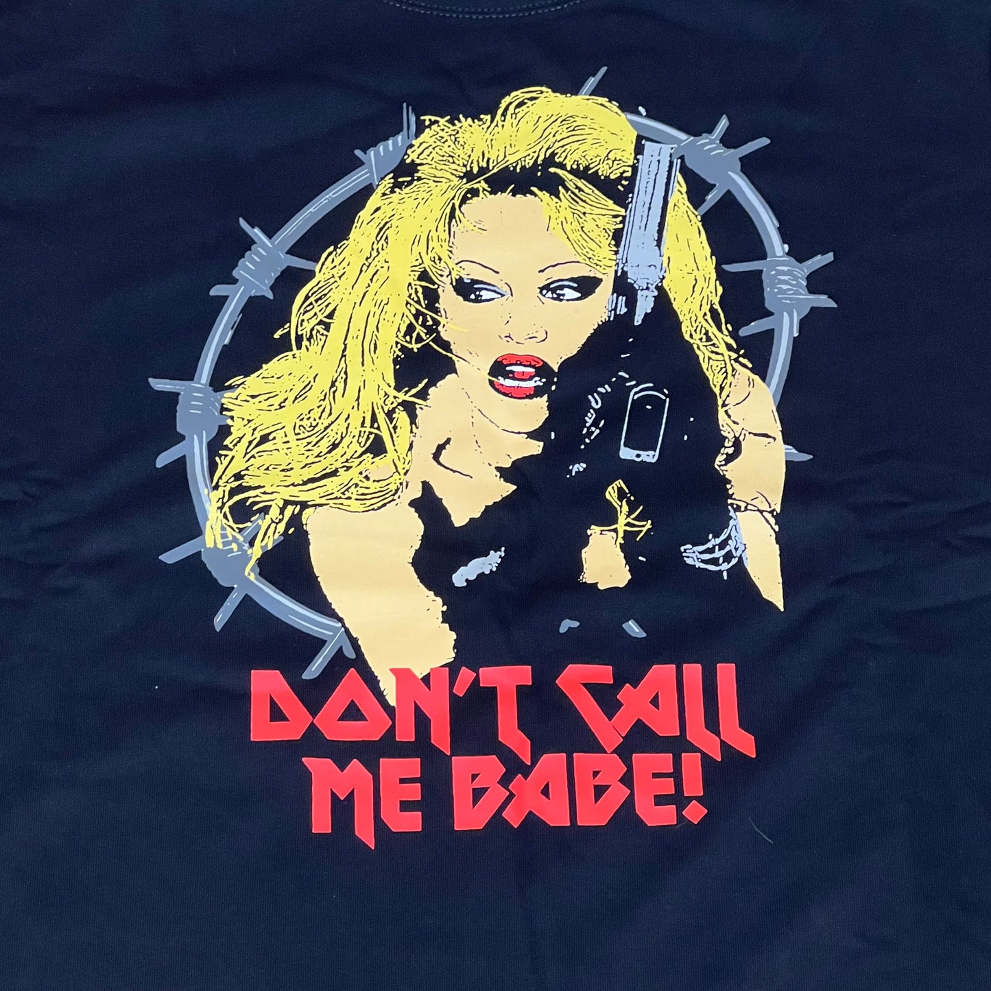 Barb Wire Pammy Tee / custom  collaboration Saints & Sinners And Crapdesign